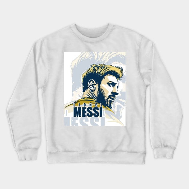 Lio Messi from the back Crewneck Sweatshirt by LustraOneOne